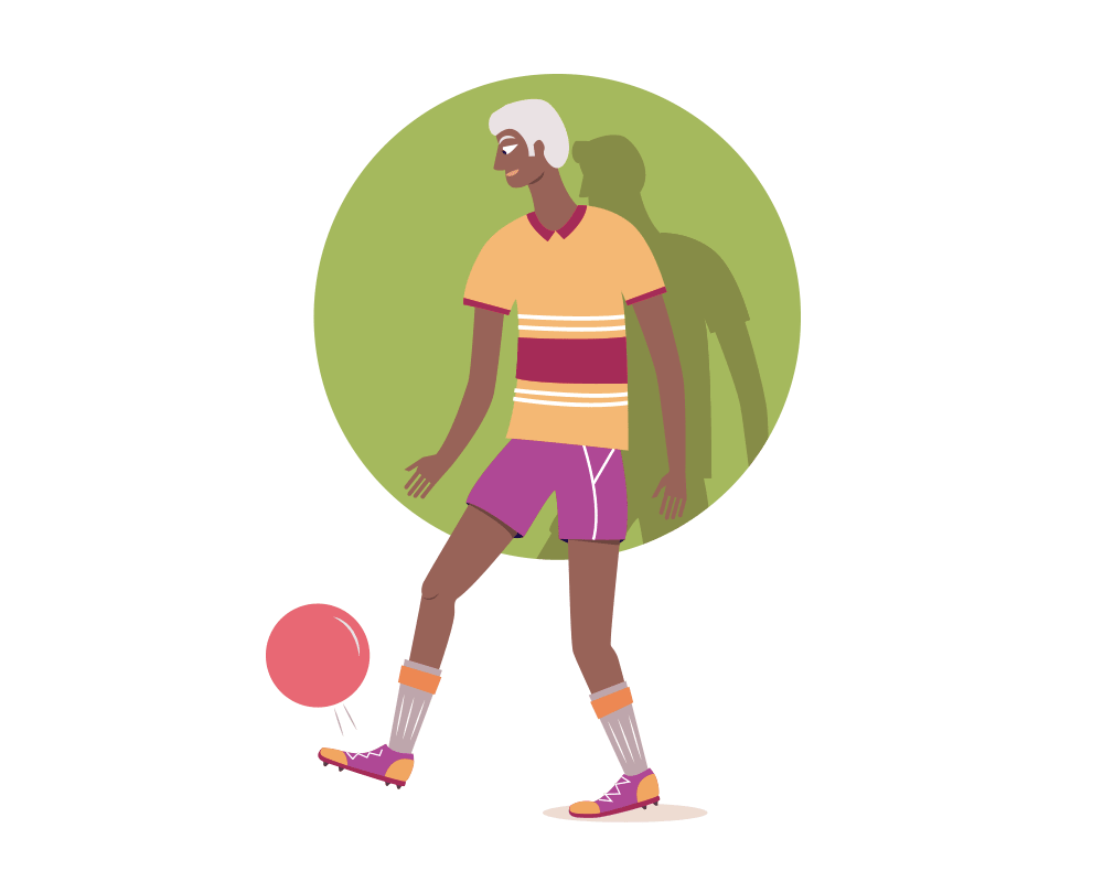 Walking football for the elderly